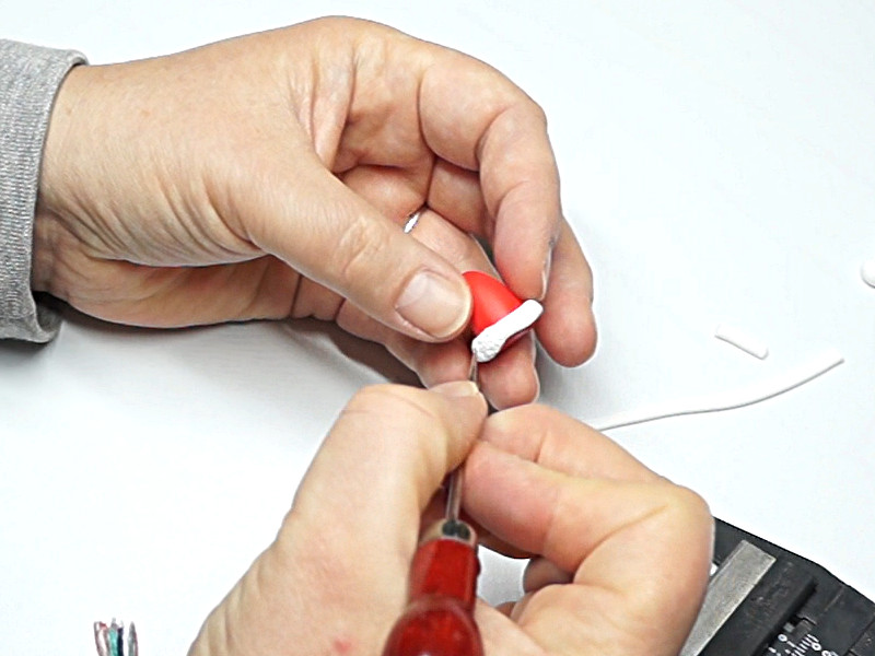 Texturer le ruban pour un effet mousseux