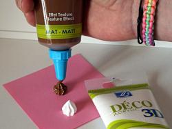 Effet chantilly réalisé avec de la peinture Deco-3D