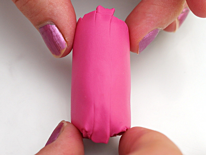 Bien lisser la jointure avec les doigts