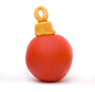 Boule rouge pour décoration de noël