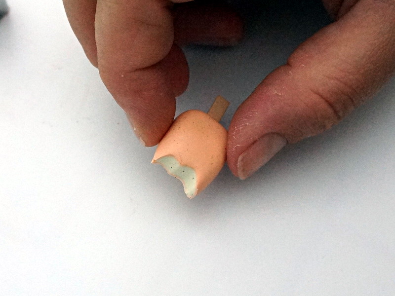 Réalisation de l'effet croqué avec un emporte-pièces