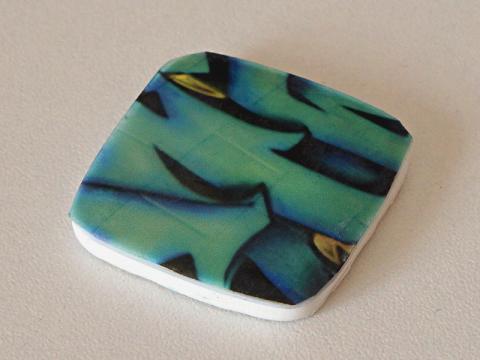 Résultat du transfert avec de la Fimo Liquid