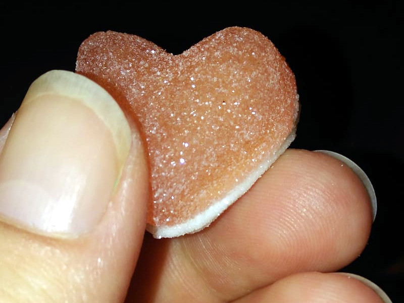 Exemple sur un cœur pik