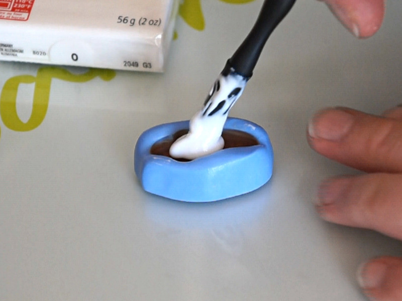 Dépose de la partie blanche du croco