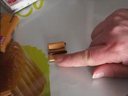 Pain au chocolat refermé